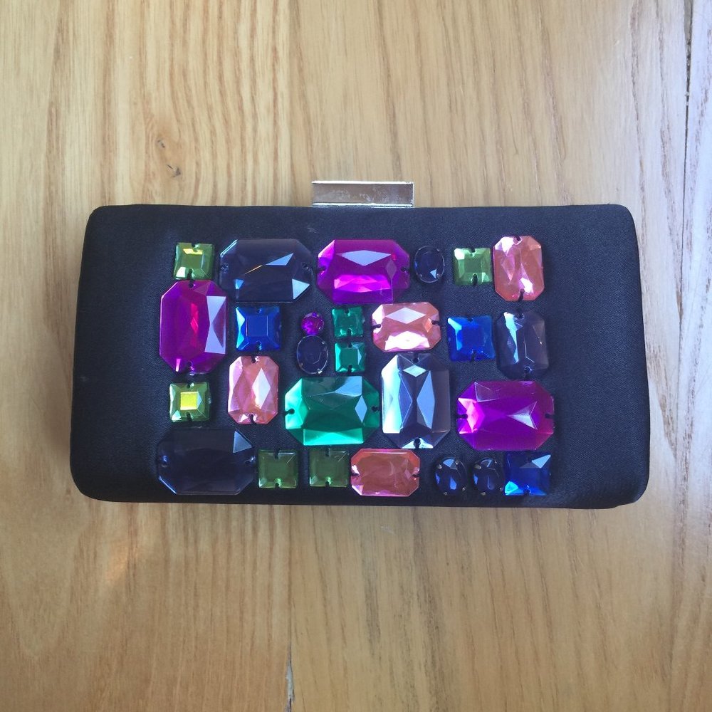 The Collection by SaraSara Multi Stone Clutch